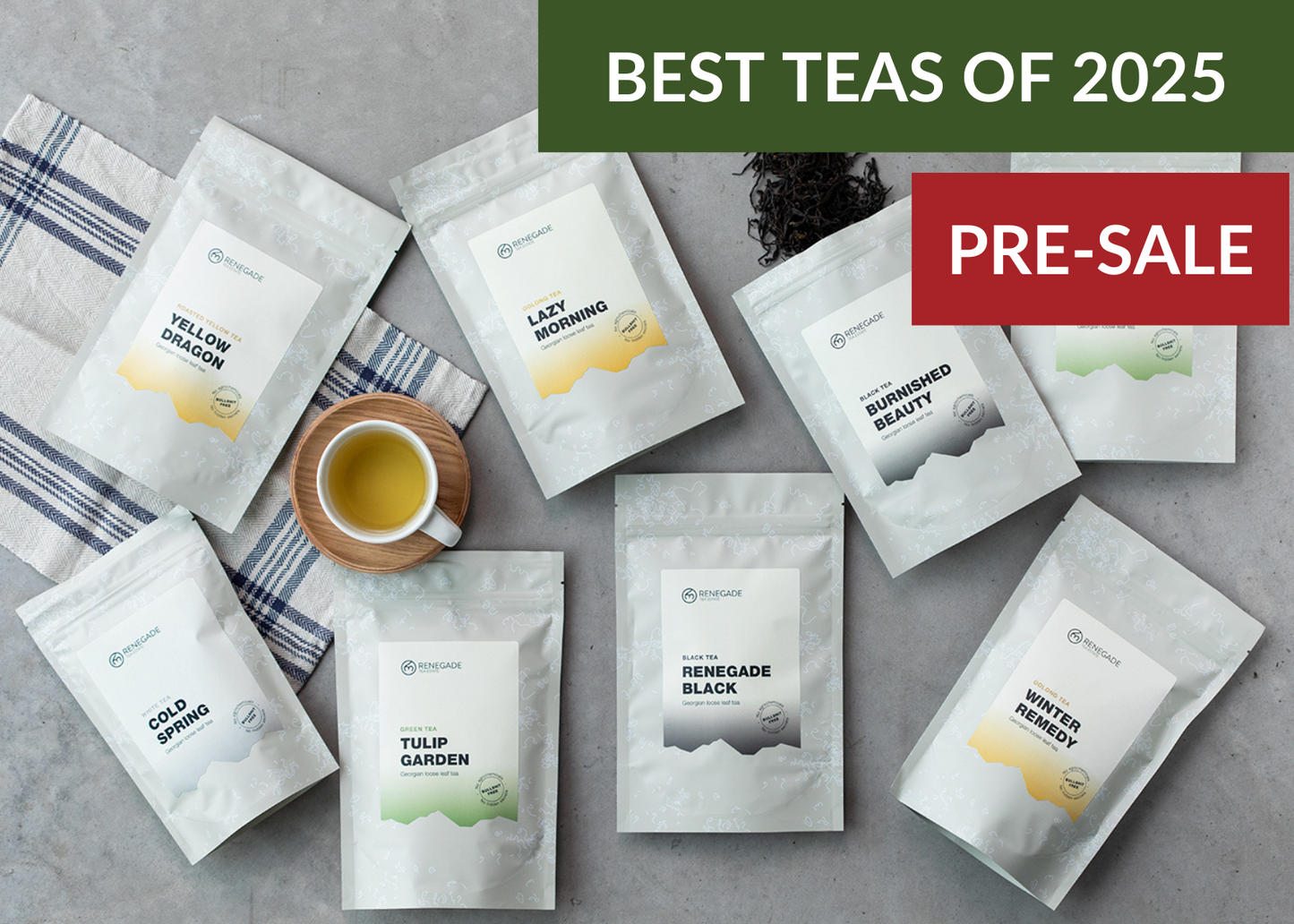 Best teas of the 2025 season - organic Georgian teas.