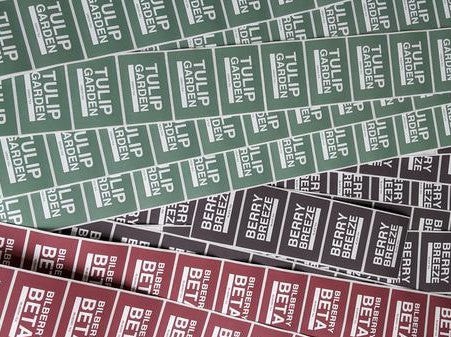 Renegade Tea Estate labels